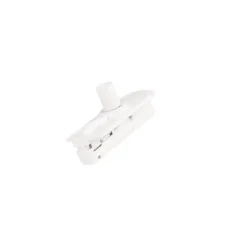 Adapter m. dragavlastning 1-fas Vit