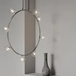 Air 50 taklampa, nickel/klar