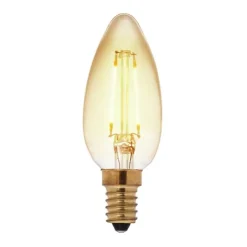 Airam Filament LED kronljus Amber dimbar 2200K 4,5W E14 360lm