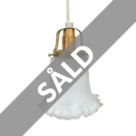 Amelia fönsterlampa klockskärm, frostat glas