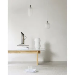 Amp Lamp pendel, large vit/krom