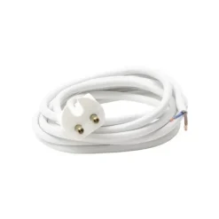 Armatursladd ojordad med lamppropp, vit 2,2m