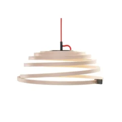 Aspiro pendel LED, björk/röd 50cm