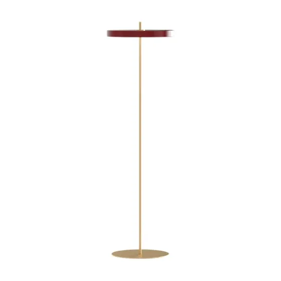 Asteria golvlampa, rubinröd 150cm