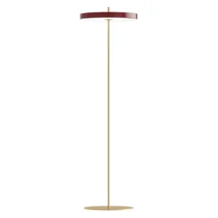 Asteria golvlampa, rubinröd 150cm