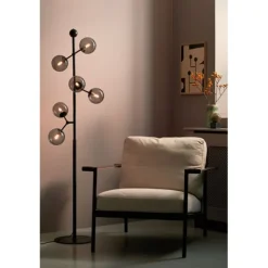 Atom Golvlampa, rökgrå