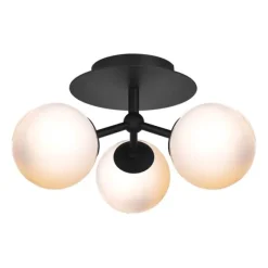 Atom trio plafond, opal/svart