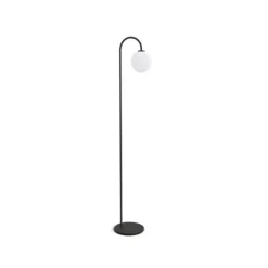 Ballon golvlampa svart G9