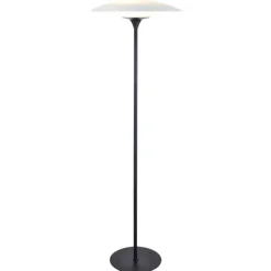 BARONI Golvlampa Ø46 Opal/Svart