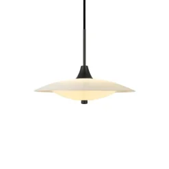 BARONI Taklampa Ø35 Opal / Svart