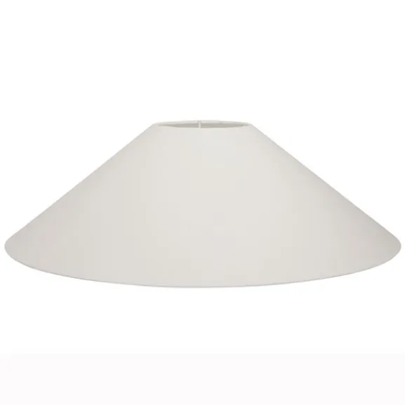 Basic flat lampskärm, vit 42cm