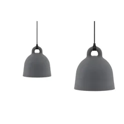 Bell Small taklampa, grå 37cm