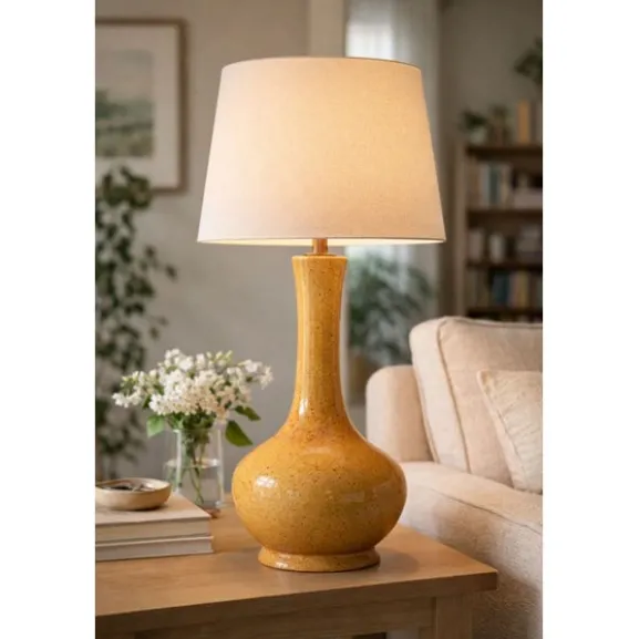 Bella Lampfot Mustard 19cm