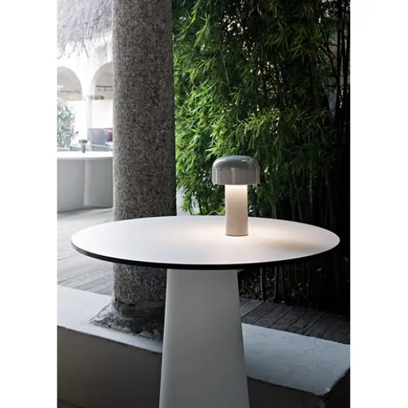 Bellhop bordslampa, grå 21cm