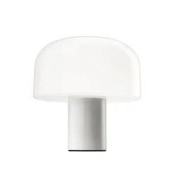 BELLHOP glass bordslampa, Vit