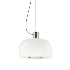 BELLHOP glass taklampa S2, Bright Aluminium