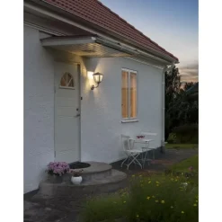 Benu vägglykta upp galvaniserad, dimbar LED