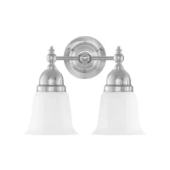 Bergman Vägglampa, förnicklad mässing