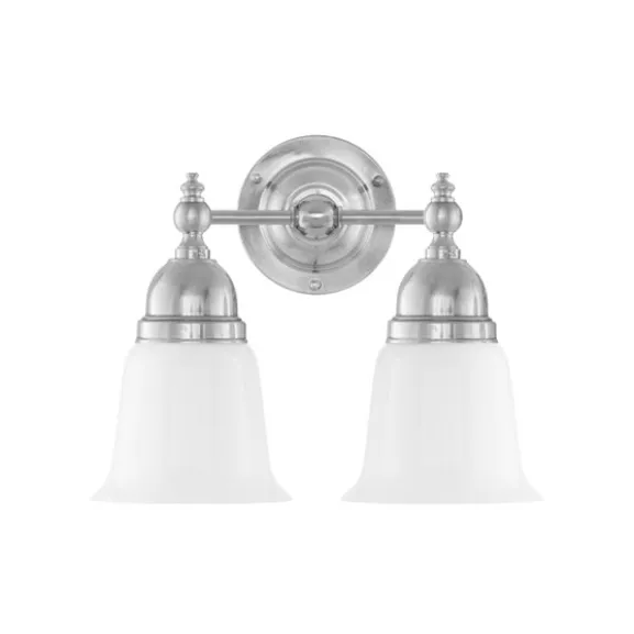 Bergman Vägglampa IP21, förnicklad mässing