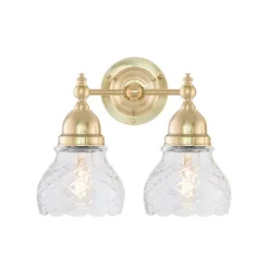 Bergman Vägglampa IP21, mässing