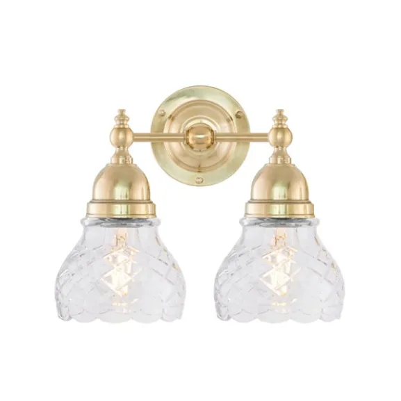Bergman Vägglampa IP21, mässing