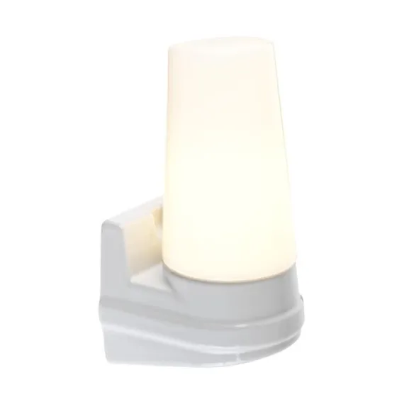 Bernadotte 1 vägglampa, vit