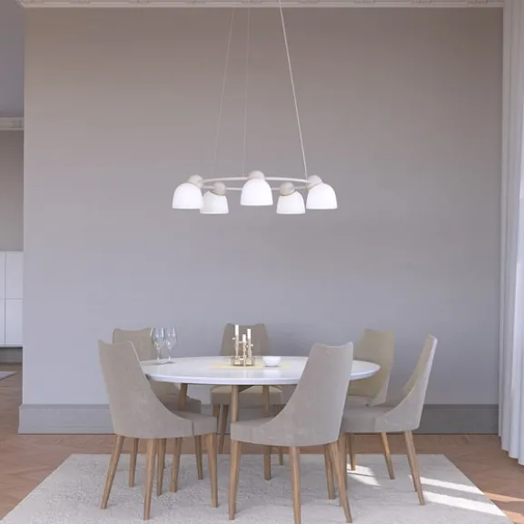 Bird krona Ø953 sand/mässing opalglas E14