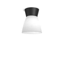 Bizzo ceiling svart/opal glass