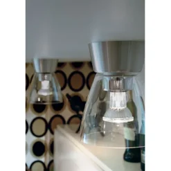 Bizzo plafond, aluminium/klarglas 16,5cm