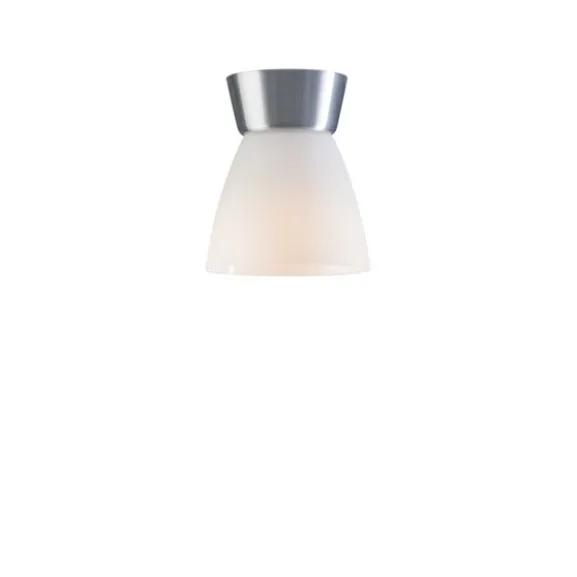 Bizzo plafond, aluminium/opalglas 16,5cm