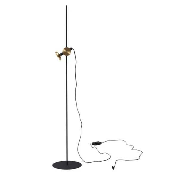 Blend 150 golvlampa Jet black, brass
