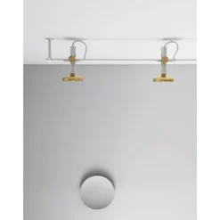 Blend 100 taklampa Jet black, brass
