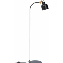 Bolb golvlampa, mattsvart 145cm