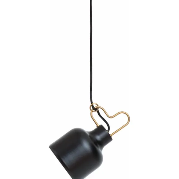 Bolb taklampa, mattsvart 14cm