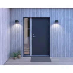 Boo vägglampa IP44 svart struktur