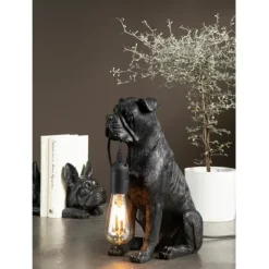 Bordslampa Hund, Svart