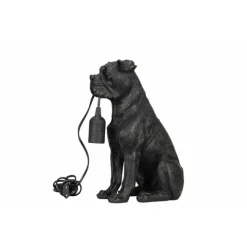 Bordslampa Hund, Svart