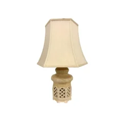 Bordslampa inkl. skärm naturvit