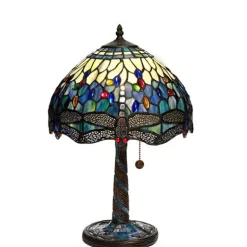 Bordslampa trollslända safirblå 30cm