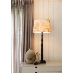 Bordslampskärm Alice D35 oval Flower beige