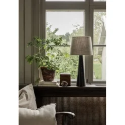 Bordslampskärm Alice D27 oval Grain sand