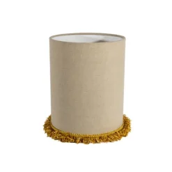 Bordslampskärm Cylinder D21,5 lin frans senapsgul