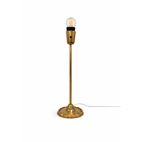 Brass Lampfot – Skulpterad Bas