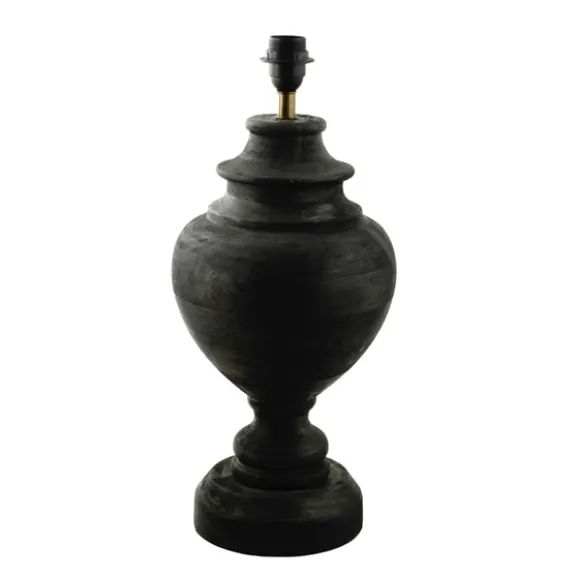 Braxton Lampfot Antik svart 22cm