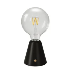Bärbar och uppladdningsbar LED-lampa Svart