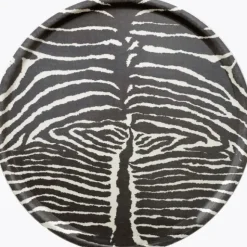 Bricka, Le Zebre Brun Ø38cm