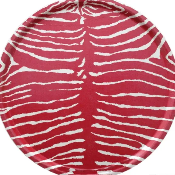 Bricka, Le Zebre Röd Ø45cm