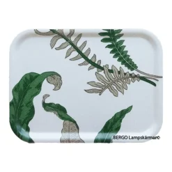 Bricka 27x20cm Ferns Grön
