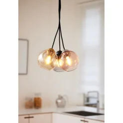 BUBBLES Taklampa mini Ø 14cm G9 - Smoke