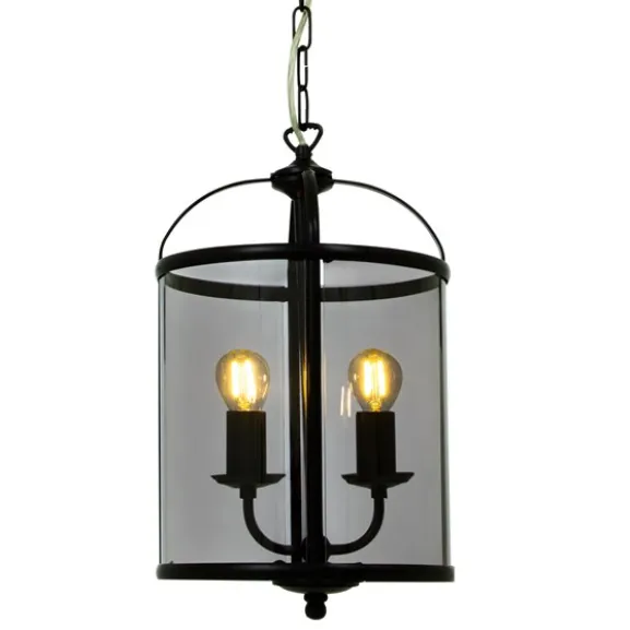 BUDGIE taklampa Ø23, svart/rök